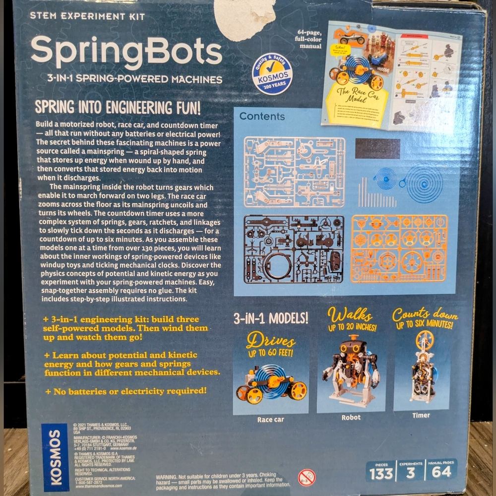 SpringBots 3-in-1 STEM Kit - Picture 3 of 4